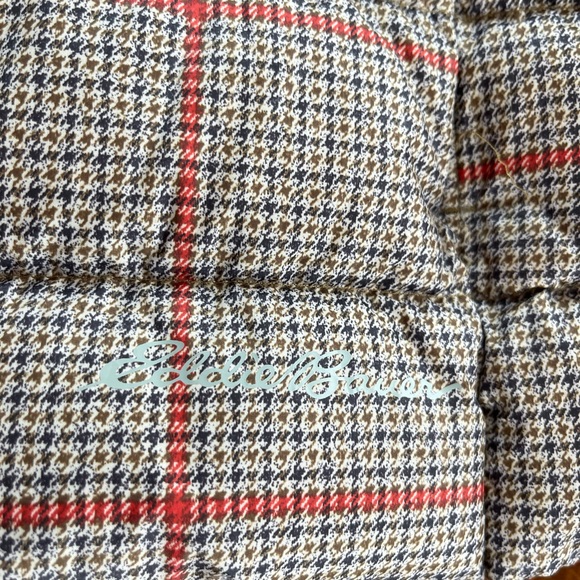 EDDIE BAUER Vest brown plaid EB650 Down Puffer Lightweight Quilted Size XL - Picture 7 of 7